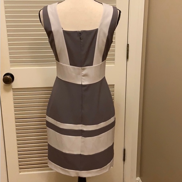 Andrew Marc Dress, Marc New York Dress in Taupe and Beige, Size 6 - Picture 5 of 14